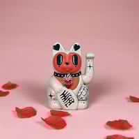 Black Hearts 15cm Lucky Cat