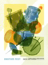 Rhythm Fest Poster by Bark Design Chicago