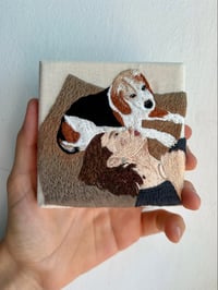Image 2 of TINY PORTRAIT, hand embroidered