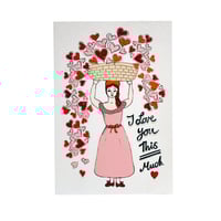 Image 1 of I Love You THIS Much Valentine's Card