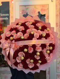 Image 1 of 100 Roses & Ferreros 