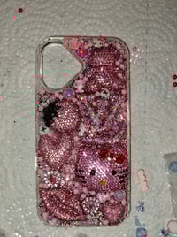 Image 2 of Pink Blinged Out iPhone 17 Phone Case 