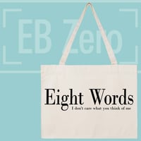 Image 1 of Shopping Bag Canvas - Eight Words (NSL059)