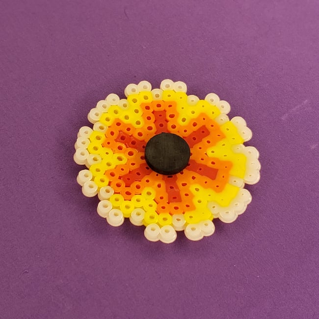 Abstract Flower Fridge Magnet