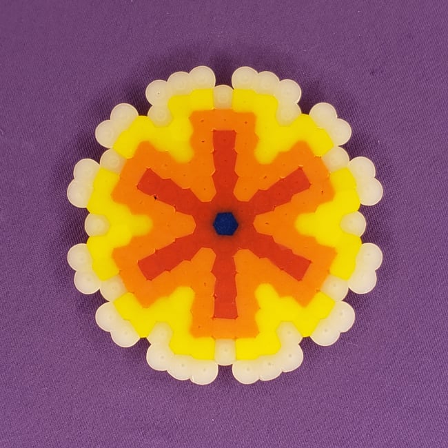 Abstract Flower Fridge Magnet