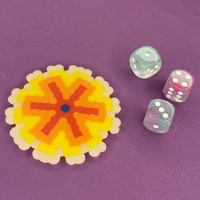 Abstract Flower Fridge Magnet