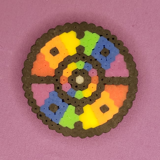 Abstract Rainbow Fridge Magnet