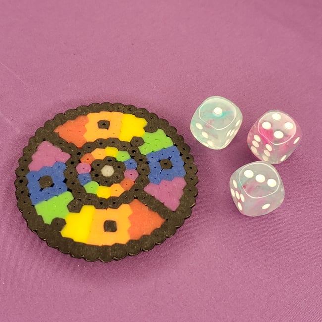 Abstract Rainbow Fridge Magnet