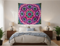 Image 2 of 54x54 Tapestry -Petal & Pine