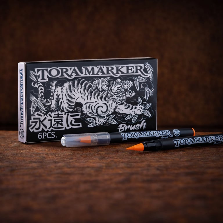 PACK TORA MARKER BRUSH DAIDAI ORANGE