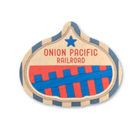 Onion Pacific Railroad Sticker