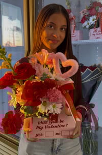 Image 2 of flowers and coffee box. 