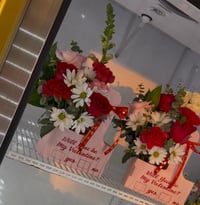 Image 3 of flowers and coffee box. 