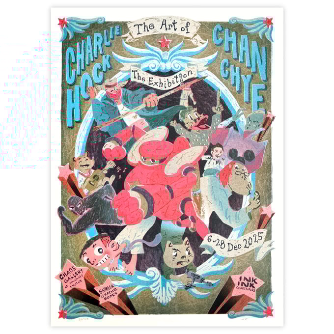 Image of The Art of Charlie Chan Hock Chye Exhibition Poster by Ryan Benjamin Lee