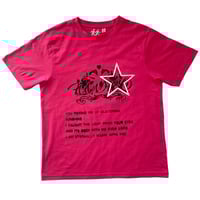 Image 1 of lovers pact tee (fuchsia)