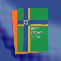 Image 1 of Green Cross Greeting Card