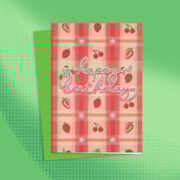 Image 1 of Strawberry Tart Greeting Card