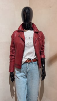 Image 2 of BIKER ROJA PIEL MAURITIUS