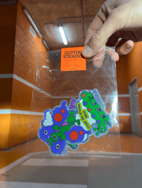 Image 4 of 2 Stickers vynil Glitter