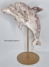 Image 1 of Pink Amethyst Statement Dolphins 