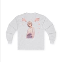 Image 4 of Anime Sakura Long Sleeve T-Shirt – “Bloom in Your Own Time” Unisex Graphic Tee
