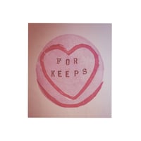 Image 4 of Bespoke hand printed linocut love heart print