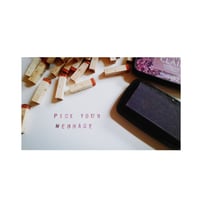 Image 3 of Bespoke hand printed linocut love heart print