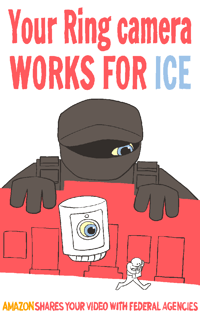 (Five-pack) Your Ring camera works for ICE Sticker