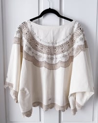 Image 2 of Upcycled Cotton Table Cloth Boho Top 