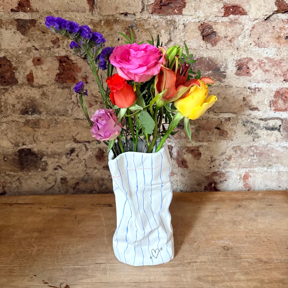 Image of Crunched Paper Vase 