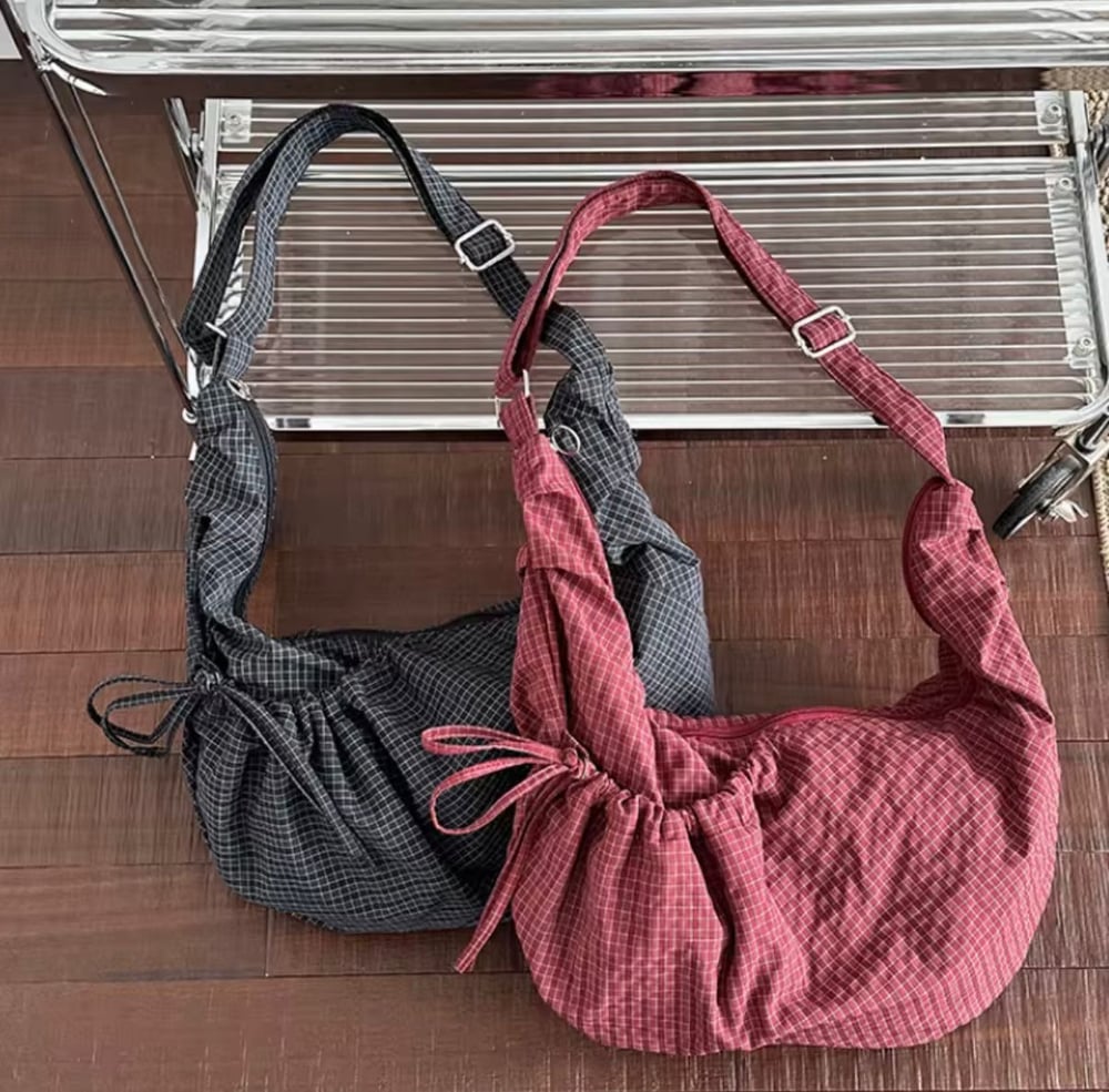 Image of Check Nylon Bag