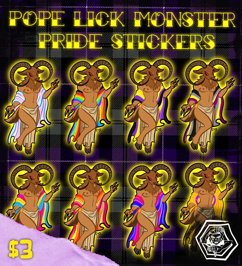 Image of Pope Lick Pride Monster Sticker