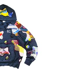 Image 3 of Re-worked 1 of 1 Nike  Batik Flow Patchworks Hoodie size L