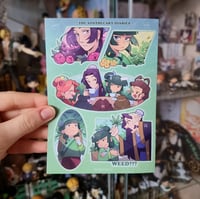 Image 2 of Selection of A6 Sticker Sheets (Lucky Star, Apothecary Diaries, Mob Psycho 100)