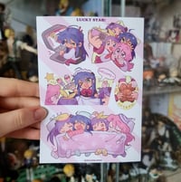 Image 3 of Selection of A6 Sticker Sheets (Lucky Star, Apothecary Diaries, Mob Psycho 100)
