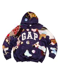 Image 1 of Re-worked 1 of 1 Batik Patchworks Flow Hoodie size XL