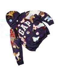 Image 2 of Re-worked 1 of 1 Batik Patchworks Flow Hoodie size XL