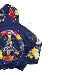 Image 5 of Re-worked 1 of 1 Midnight Sun Batik Patchworks Hoodie Size L