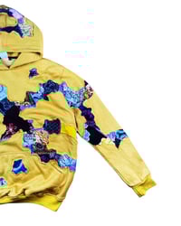 Image 2 of Re-worked 1 of 1 Cracky Batik Patchworks Hoodie Size M