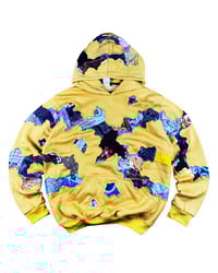 Image 1 of Re-worked 1 of 1 Cracky Batik Patchworks Hoodie Size M