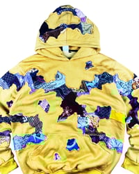 Image 6 of Re-worked 1 of 1 Cracky Batik Patchworks Hoodie Size M