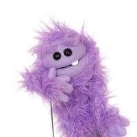 The CHOMPER Critter Monster Puppet in Shag Lilac