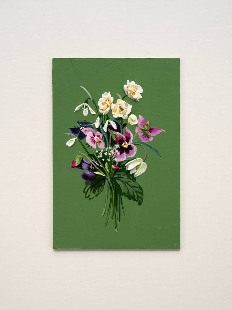 Image of Spring Posy On Green II