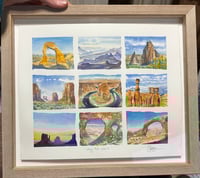 Image 2 of 'Way out west' Original framed travel watercolour