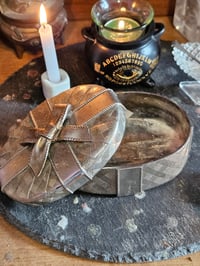 Image 5 of Altar Box for Manifesting, Charging, Spellwork and Intention Setting - Metal with Bow