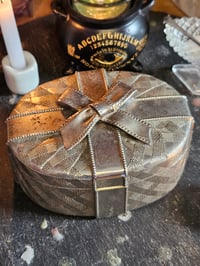 Image 6 of Altar Box for Manifesting, Charging, Spellwork and Intention Setting - Metal with Bow