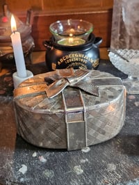 Image 7 of Altar Box for Manifesting, Charging, Spellwork and Intention Setting - Metal with Bow