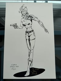 Image 2 of Helena Björnsdóttir | Nomad Star | Cyberpunk Cyborg 11x17 (F.E. SIGNED)