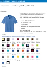 Image 3 of ROE 9 LTC Embroidered Polo