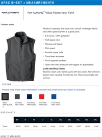 Image 3 of ROE 9 IESE Embroidered Fleece Vest